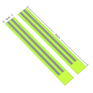 Reflective Elastic Safety Bands for Cycling Night Running Outdoor Sports Work as Leg Straps Arm Bands and Ankle Rings