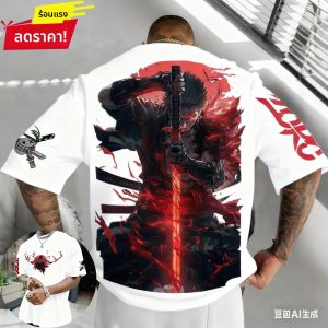 เสื้อยืดลายอนิเมะวันพีซ โซโล ปี 2025 สไตล์ฮาราจูกุ สำหรับฤดูร้อน ทรงโอเวอร์ไซส์ สไตล์เรโทร สตรีทแฟชั่น เสื้อยืดลำลองแขนสั้นสำหรับผู้ชายและผู้หญิง