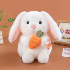 QIAOSHANG | Cute and Chubby Round-Eared Bunny Plush Stuffed Animal