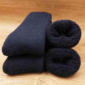 minus 40 Degrees Cold-Proof Wool Socks Thickened Men and Women Winter Fleece-lined Super Thick Thermal Mens Middle Tube Socks Extra Thick Cashmere Socks