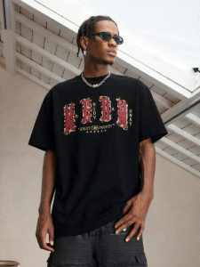MEDM | American Retro Casual Letter Embossed Short Sleeve T-Shirt