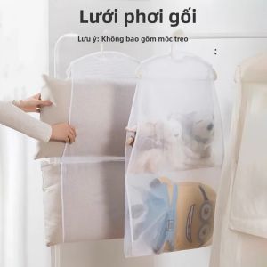 Túi Đựng Đồ Chơi Bằng Sợi Thực Vật Túi Treo Lưới Phơi Đồ Chơi Hình Gối Chống Gió