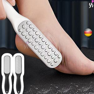 Double Sided Foot Scrub Brush Remove Dead Skin Exfoliating Spa Foot Care Tool Stainless Steel