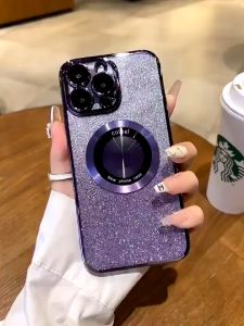 Case Glitter Magsafe HD 308 iPhone 11 | 11 Pro | 11 Pro Max | 12 | 12 Pro | 12 Pro Max | 13 | 13 Pro | 13 Pro Max | 14 | 14 Pro | 14 Pro Max | 15 | 15 Pro | 15 Pro Max | 16 | 16 Pro | 16 Plus | 16 Pro Max Casing Luxury Gradient Glitter Magnetic