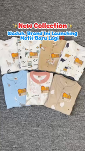 BABY LEON Sleepsuit Baby Bayi Sleepsuit COTTON GY-052 Sleepsuit Bayi Tutup Kaki Jumpsuit Bayi Laki-Laki Perempuan Jumper Bayi Baju Tidur Anak Balita Bayi