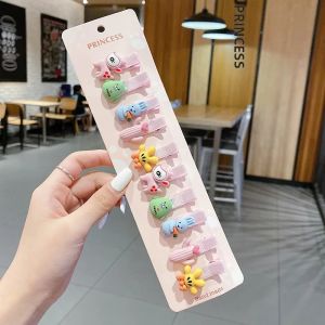10 Chiếc Kawaii Bé Gái Kẹp Tóc Bé Bên Nổ Trái Cây Kẹp Tóc Dễ Thương Acrylic Mũ Đội Đầu Cho Trẻ Em Phụ Kiện Tóc