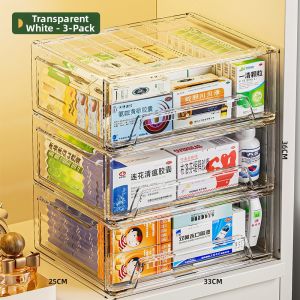 youqin | Transparent Large Capacity Multi-layer Medical Storage Box for Household