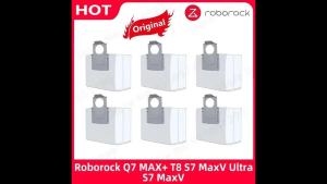 Roborock | Original Roborock Q7 MAX+ S7 MaxV Ultra S7 MaxV T8 G10S Dust Bag Collector Sets Spare Parts Vacuum Cleaner Accessroies