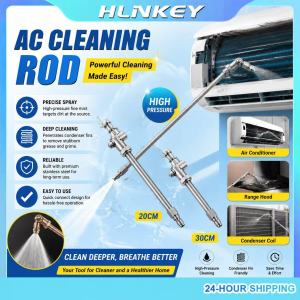 HLINKEY Universal Air Conditioner Cleaning Spray  360° Swivel AC Cleaning Wand 25° Fan Nozzle 1/4" Quick Connect Universal HVAC Coil Cleaning Spray Tool