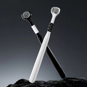 2pcs Toothbrush Three-sided Soft Bristle Teeth Whitening Brushes Comprehensive Cleaning Family Toothbrushes Dental Oral Care