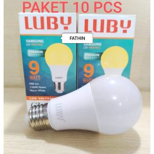 BOHLAM LED LUBY CAHAYA KUNING PAKET 10 PCS 9 WATT