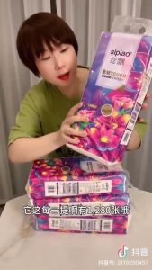 6 Packs Facial Tissue Bathroom Tissue Tissue Paper Wall Mounted Hanging Tissue Paper Toilet Paper