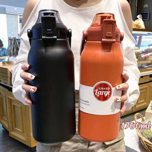 2 ลิตรขวดน้ำ กระติกน้ำ 316 สแตนเลสเกรด กระบอก 1.3-1.8L ขวดน้ำ เก็บอุณหภูมิ ได้ยาวนาน แก้ว เย็น