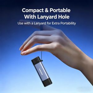 Lenovo | Lenovo 2 in 1 Card Reader USB3.0 & Type C Universal Card Adapter Multifunctional Adapter for SD Card & Micro SD Card