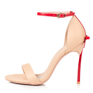Sensual Thin Heel Leather Sandals
