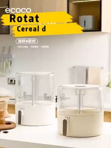 Ecoco Rotating Grain Storage Dispenser: A Multi-grid Bean Dispenser & Sealed Insect-proof Moisture-proof Rice Container