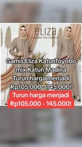 GAMIS WANITA ELIZA DRESS MIX MADINA TERBARU DAN TERLARIS