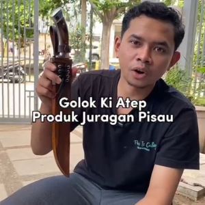 Golok Sembelih Ki Atep Baja Per Asli Super Tajam Pisau Daging Panjang - Juragan Pisau
