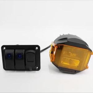 Bảng Điều Khiển Công Tắc HL Rocker 2/3/4/5 Gang Cho Ô Tô Xe Địa Hình Xe Đa Dụng Xe RV Thuyền Với USB/Type-C+PD Công Tắc Tự Động 12V 24V - Đèn Làm Việc IP68