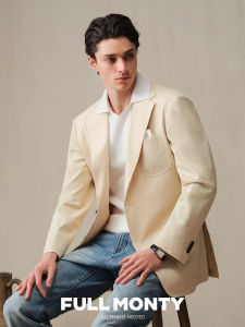 Lightweight Pure Cotton Unstructured Suit Jacket