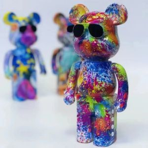 Best Cool Boy Gift! Graffiti Violent Bear Bluetooth Audio Home Decoration Card Small Audio Trend Teddy Bear Birthday Speaker