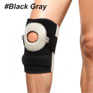 1PC Adjustable Running Knee BraceAnti-slip Kneepad with Silicone Pad & Spring SupportPatellar Tendon Pain Relief Knee Support