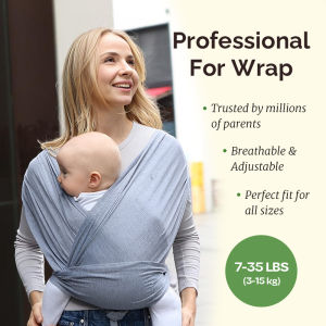VREN ผ้าห่มเด็กอ่อนอเนกประสงค์กลางแจ้งเป้อุ้มเด็กอ่อนห่ออุปกรณ์รับน้ำหนักทารกที่เหมาะกับสรีระระบายอากาศได้