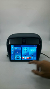 Q7 จอแอนดรอย 9 นิ้ว Mitsubishi MIRAGE 12-16 จอ android ติดรถยนต์พร้อม WIFI GPS YouTube 2-DIN และ Apple CarPlay