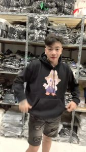 Áo hoodie nam nữ form rộng LABUBU mặc đôi cặp nhóm phong cách hàn quốc phối nón hai lớp có túi to tiện dụng - xuongniTNT