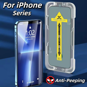 3pcs Tempered Glass Screen Protector For iPhone 16 Pro Max 15 14 13 12 11 XS XR Plus 5G Anti-Spy Reinforced Glass Film