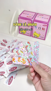 BĂNG CÁ NHÂN HOẠT HÌNH CUTE | COMBO 2 HỘP 200 MIẾNG | BĂNG DÁN VẾT THƯƠNG MINI CHỐNG NƯỚC CHO BÉ