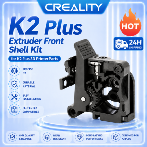Creality | Creality Original K2 Plus Extruder Front Cover Printing Parts Extruded Front Shell Kit Near Black for K2 Plus 3D Printer Parts