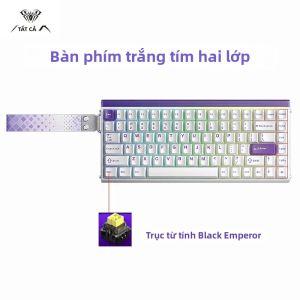 AULA | Bàn Phím Cơ Chơi Game AULA HERO 84 Phím RGB Với Nhịp Điệu Âm Nhạc Công Nghệ Switch Từ Tính 8K Return Hiệu Năng Cao Có Dây Tương Thích Máy Tính Để Bàn Và Laptop