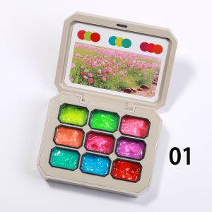 เจลทาเล็บสีรุ้งแบบใส 1 ชิ้น สำหรับเพ้นท์เล็บแบบใส ใช้กับหลอด UV และ LED สำหรับงานศิลปะบนเล็บ สไตล์ Ins