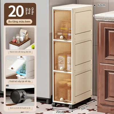 ZHUOLESHI | Tủ Lưu Trữ Chống Nước Cho Khoảng Trống Hẹp