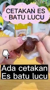 ( Free Bubblewrap ) Cetakan Es Batu / Bentuk Beruang / Bahan Silikon Lucu