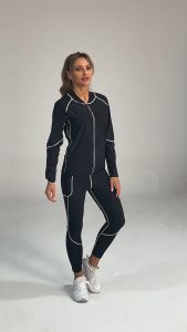 Sauna Sweat Suit Workout Running Slimming Sauna Sweat Suit Set Compression Leggings Body Shaper