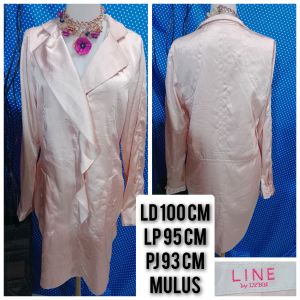DRESS BLAZER LENGAN PANJANG PINK SOFT(LINE) 271