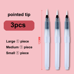 Watercolor Brush Pen with Nylon Tips -Lightweight Ergonomic Design for Painting & Art Projects Transparent Body Paint Brushes