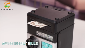 Electronic ATM Piggy Bank For Kids - Password Cash Coin Bank Saving Money Box Tabung Duit Kertas Syiling Kanak-kanak