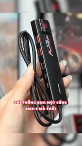 Cáp chuyển đổi tai nghe Plextone Gs Max Pro III Type C sang 3.5mm hỗ trợ ipad vừa nghe nhạc vừa sạc siêu nhanh 60W cắm usb