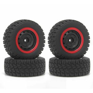 NEEBRC 80*32mm Rubber Tyre 12mm Hex Hub Wheel Rim Tire for 1/16 RC Off-road Car Drift Vehicle DIY Model Wltoys SCY HSP MJX