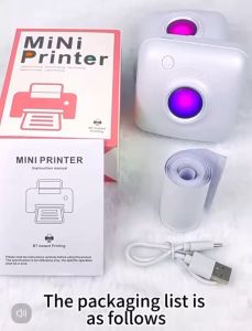 เครื่องปริ้นพกพา รูปภาพ ไฟล์ ป้าย บาร์โค้ด เครื่องปริ้นสติ๊กเกอร์ ไร้หมึก พิมพ์ที่อยู่ BT-203