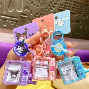 Sanrio Kuromi Flip Animation Machine Keychain Best Friend Healing Page Turner Pendant Decoration Cartoon Series Themed