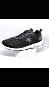 FIURI - Ando - ZORA 33-40 Hitam Putih - Sepatu Kets Wanita - Sepatu Sneakers Wanita - Sepatu Olahraga Sport Wanita - Sepatu Casual - Sepatu Jogging Lari Fitness Gym Senam Wanita - Sepatu Anak Perempuan Cewek - Sepatu Sekolah Bertali SD SMP SMA
