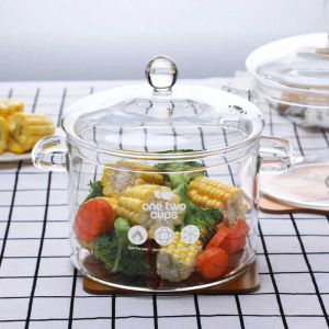 Panci Masak Kaca Tahan Panas Api Bisa Langsung Masak Diatas Kompor