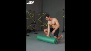 32JBA Yoga Mat Thick 20MM Extra Wide 90CM NBR Anti-Slip Durable Soundproof Waterproof High Density Yoga Mat Men With Strap Carry Bag Workout Mat Good Quality  Yoga Mat