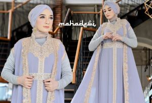 KAFTAN MAHADEWI FREE BANDANA MANSET+INNER
