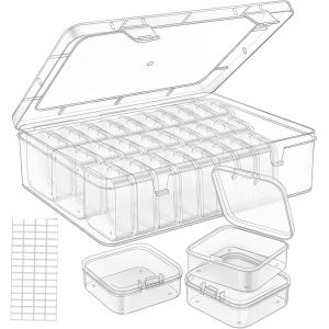 4/12/14/15/30/45 Grids DIY Diamond Painting Multifunctional Storage Box Nail Art Jewelry Rhinestone Mosaic Storage Container
