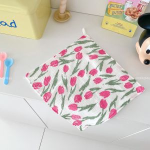Pure Cotton Muslin Towel Soft Absorbent Baby Bath Towel Face Wash Cloth Children Handkerchief for 5 Months to 6 Years Old Kids